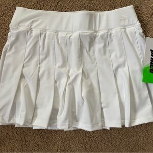 Prince White Pleated Tennis Skirt NWT